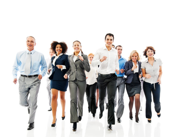 成功的商业团体一起运作。图片下载