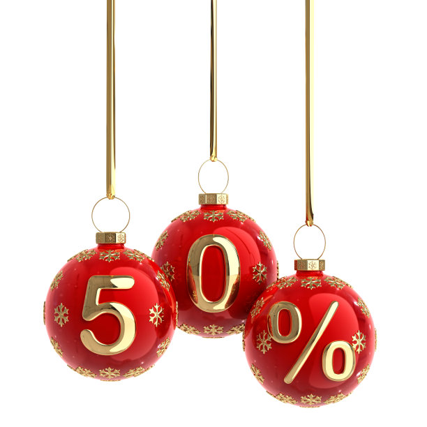 50%的圣诞销售!图片下载