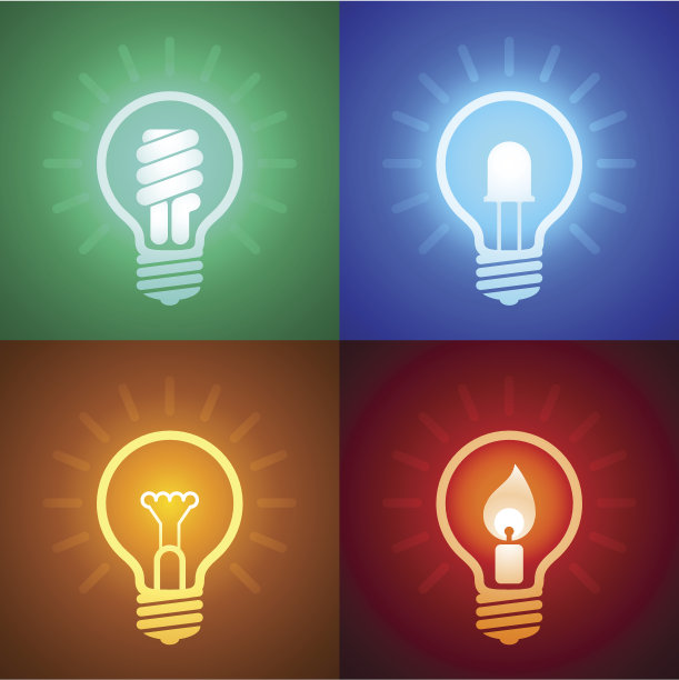 照明设备的演变图片下载