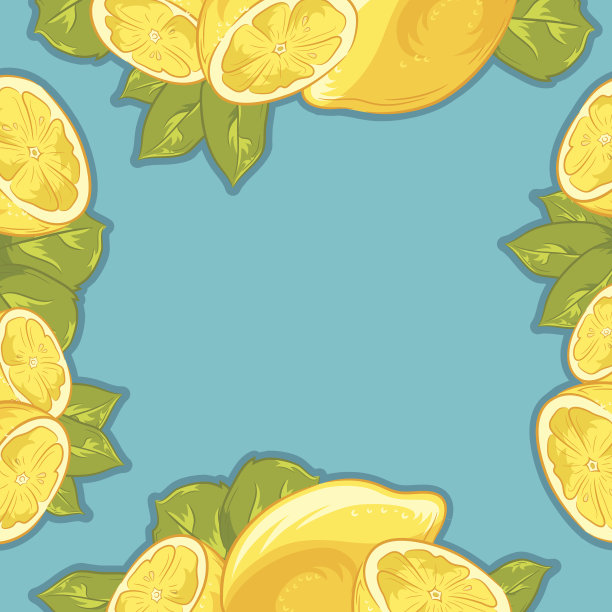 柠檬背景帧图片下载