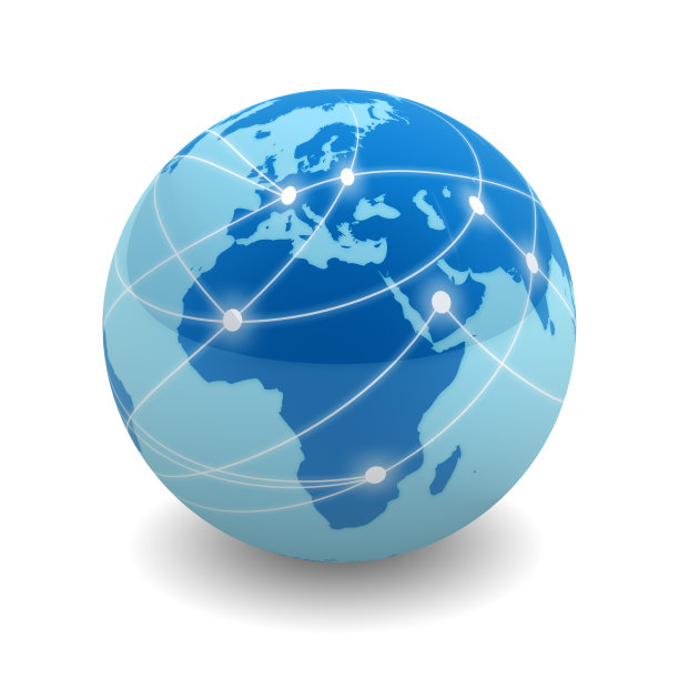 网络化的全球-欧洲和非洲图片下载
