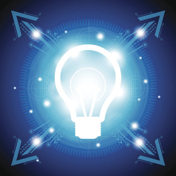 抽象的灯泡背景图片下载