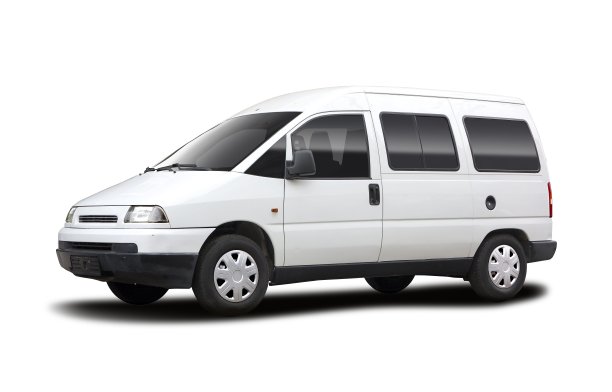 白色的小巴士图片下载