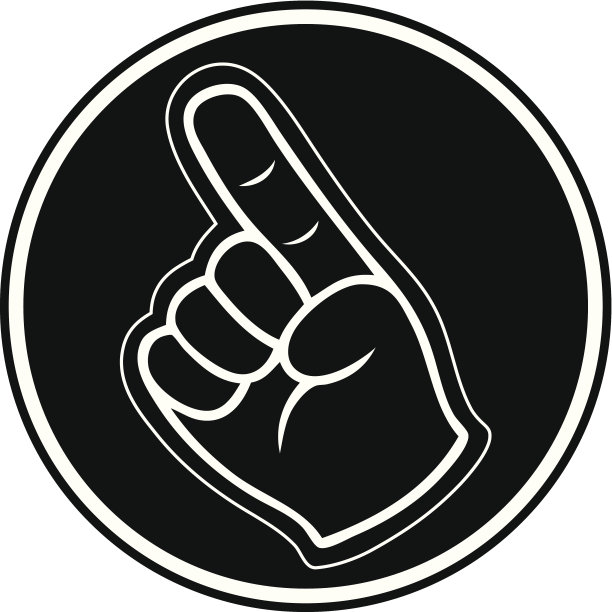 泡沫手指象征图片下载