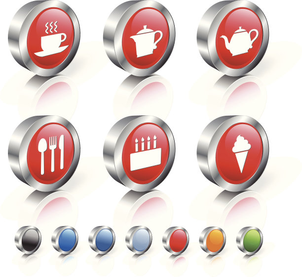 茶版税免费矢量图标集图片下载