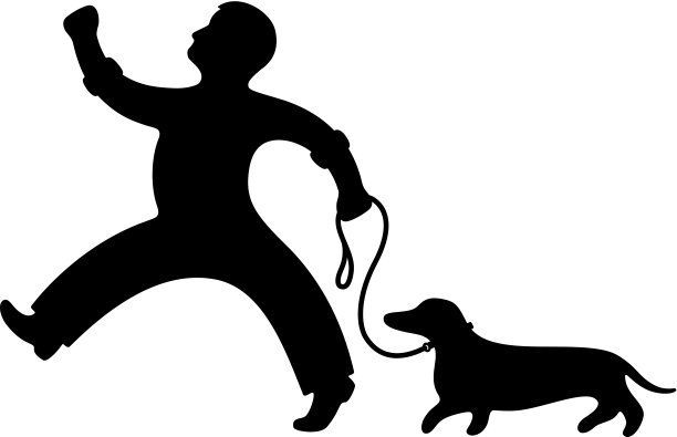 人走的狗图片下载