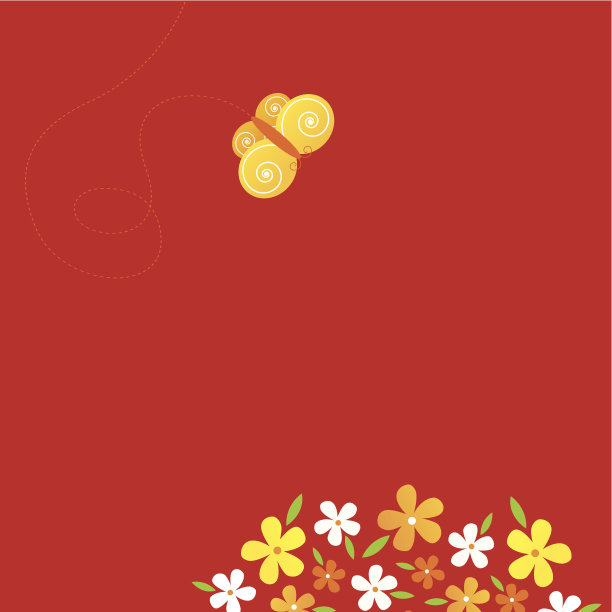 有蝴蝶和雏菊的弹簧架图片下载