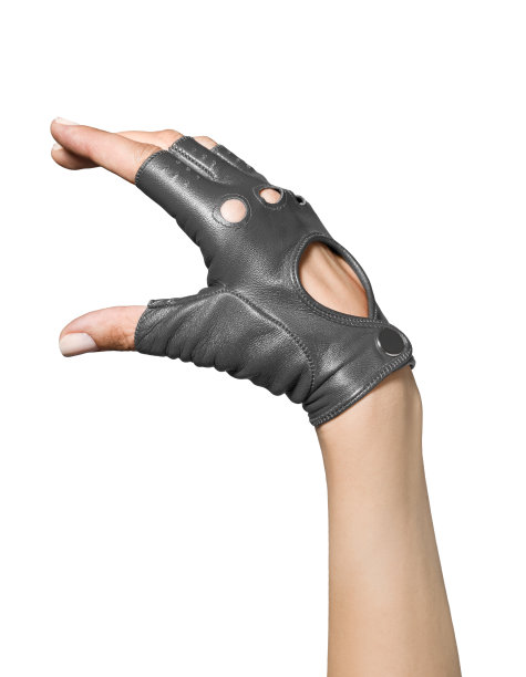 女手无指皮手套图片下载