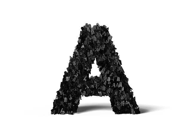 大写字母A -由A组成图片下载