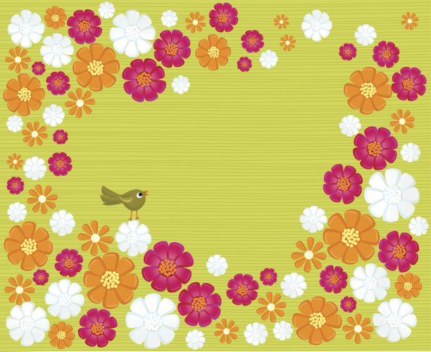 春天的花的背景图片下载