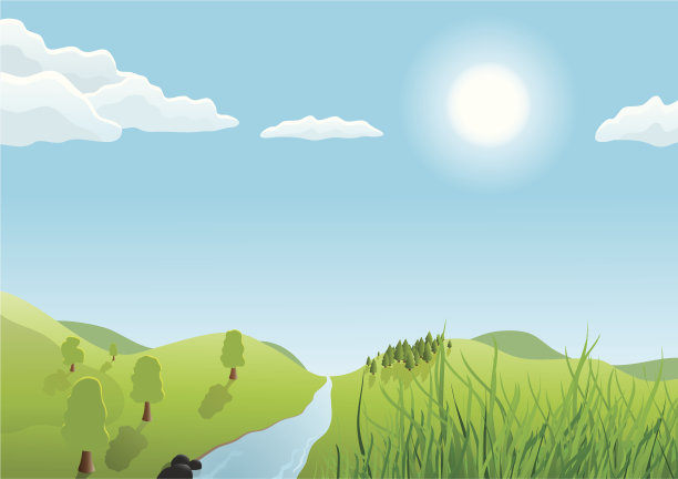 绿色的风景图片下载