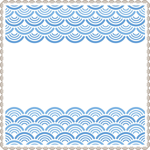 东方传统波型框架图片下载