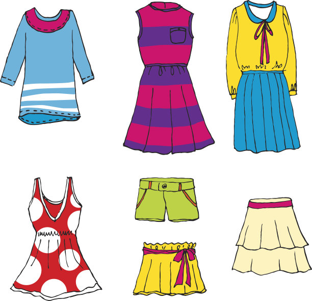 手绘时尚女性图片下载