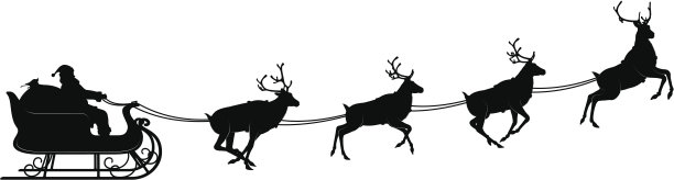 圣诞雪橇和驯鹿图片下载