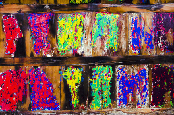 彩色木背景图片下载