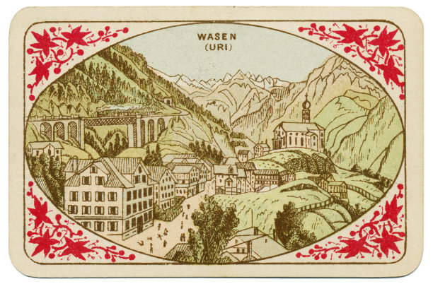 1880年瑞士的Vues and Costumes图片下载