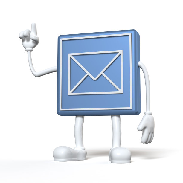 邮件符号图标卡通人物图片下载