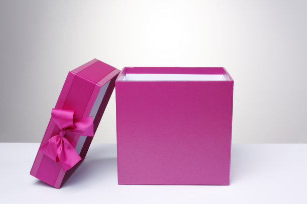 打开空礼品盒图片下载