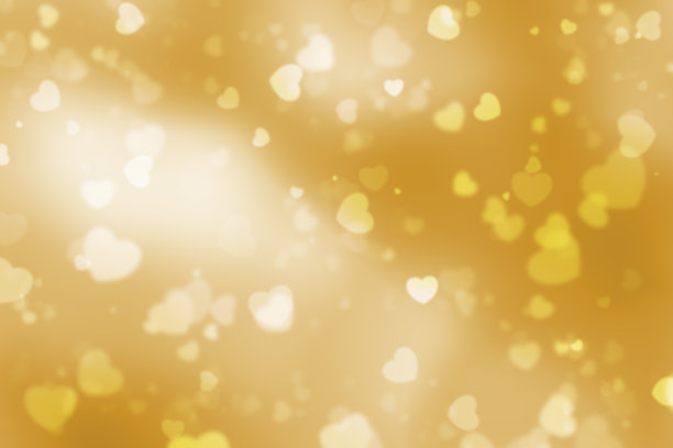 金心形散景背景图片下载