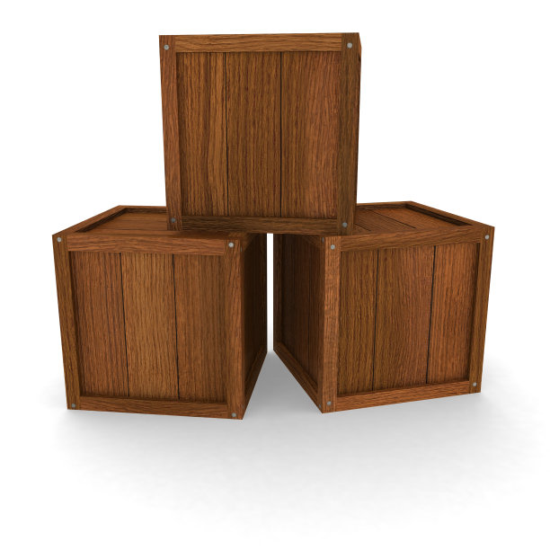 木条箱的堆叠图片下载