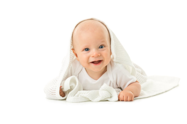 小婴儿孤立在白色图片下载