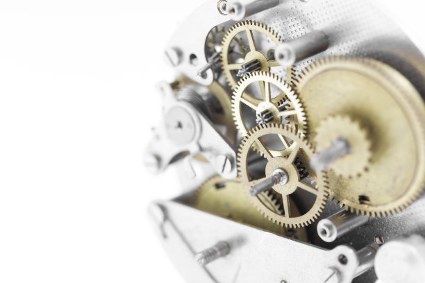 发条齿轮宏观图片下载