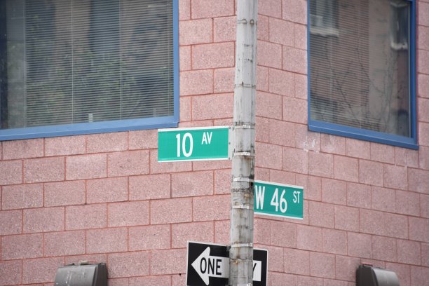 纽约街头的标志图片下载