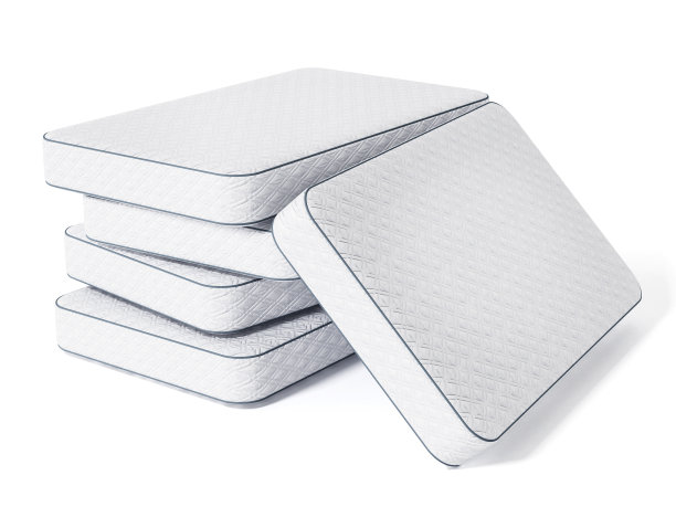 床上的女主人堆叠孤立在白色图片下载