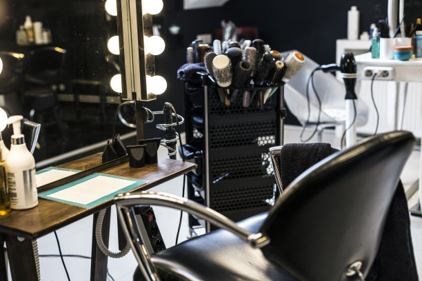 美发沙龙内部素材图片