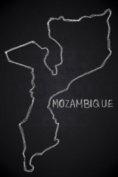 非洲莫桑比克地图图片下载