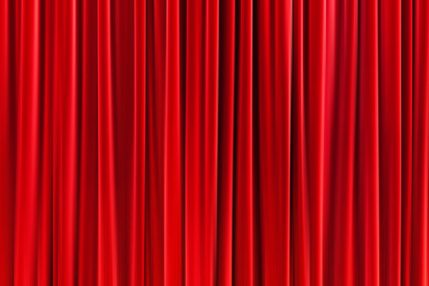 红色电影窗帘图片下载
