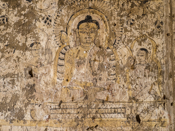 缅甸蒲甘的唐古尼庙古画图片下载