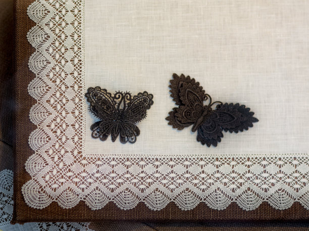 黑色蕾丝蝴蝶图片下载