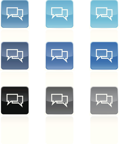 对话版税免费矢量图标集图片下载