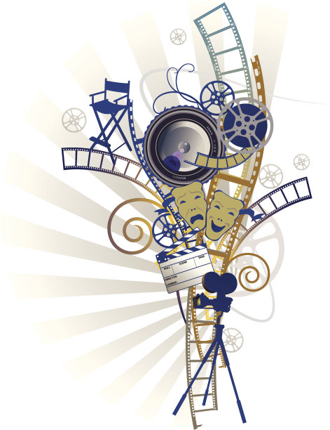 电影花束-相机镜头装饰图片下载