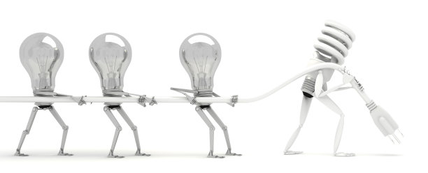 节能灯泡vs传统灯泡图片下载