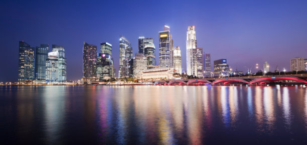 新加坡的天际线图片下载