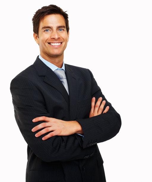 一个商人双臂交叉的肖像图片下载