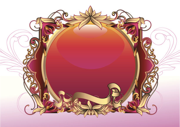 时尚复古的框架素材图片