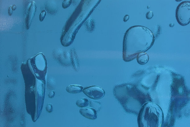 蓝色抽象背景与气泡图片下载