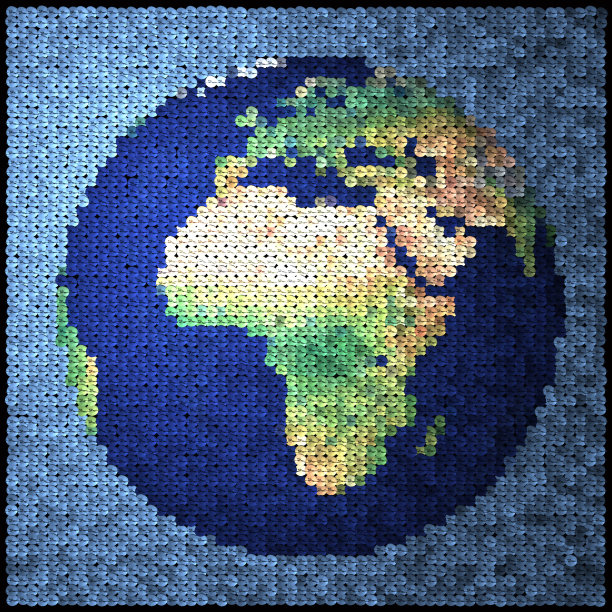 亮片地球地图欧洲和非洲图片下载