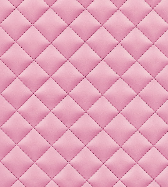 缝粉红色皮革素材图片