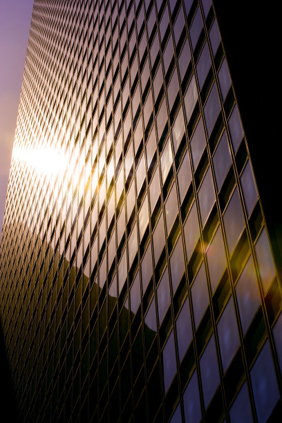 日落办公楼图片下载