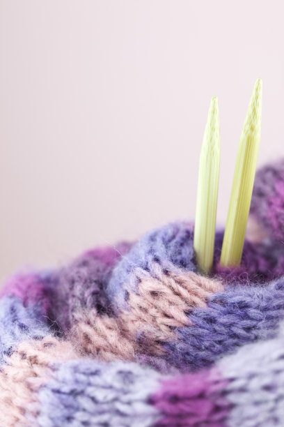 针织针和纱线图片下载