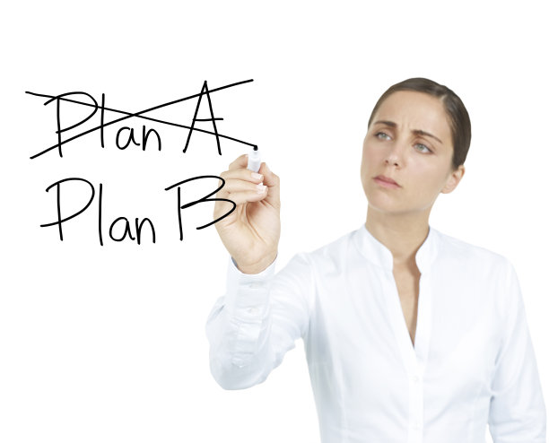 商界女性正在制定b计划图片下载