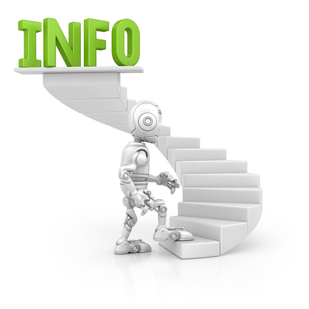 机器人在信息上行走图片下载