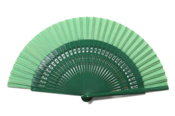 孤立的绿色风扇图片下载