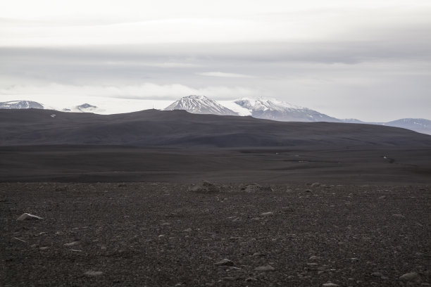 冰岛的火山灰沙漠图片下载