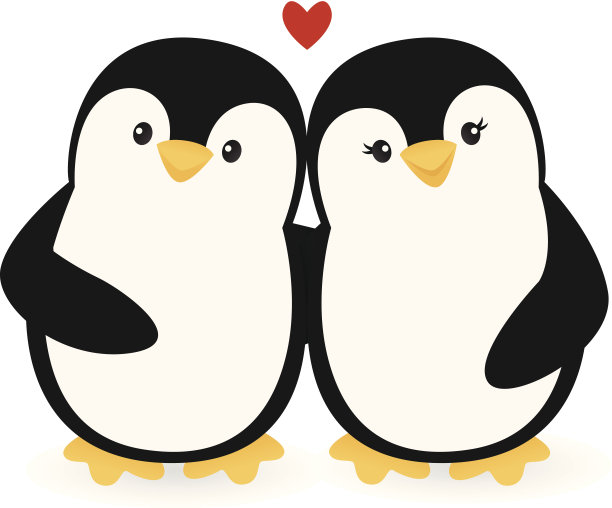 企鹅夫妇图片下载