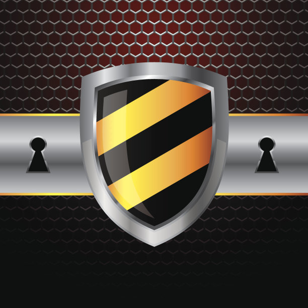 带护盾的旗帜图片下载